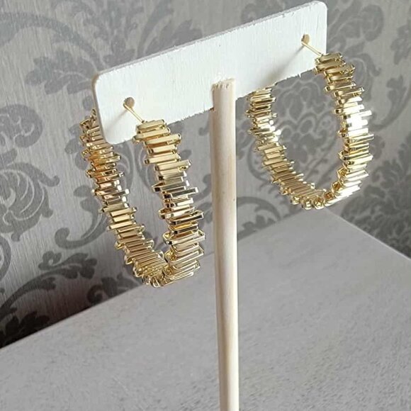 Gold Hoops - Picture 3 of 4